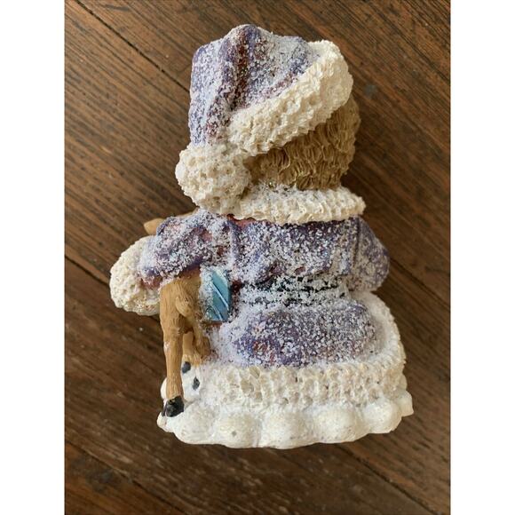 Vintage Greenbrier International Santa Teddy Bear Christmas Presents Figurine - Picture 7 of 16